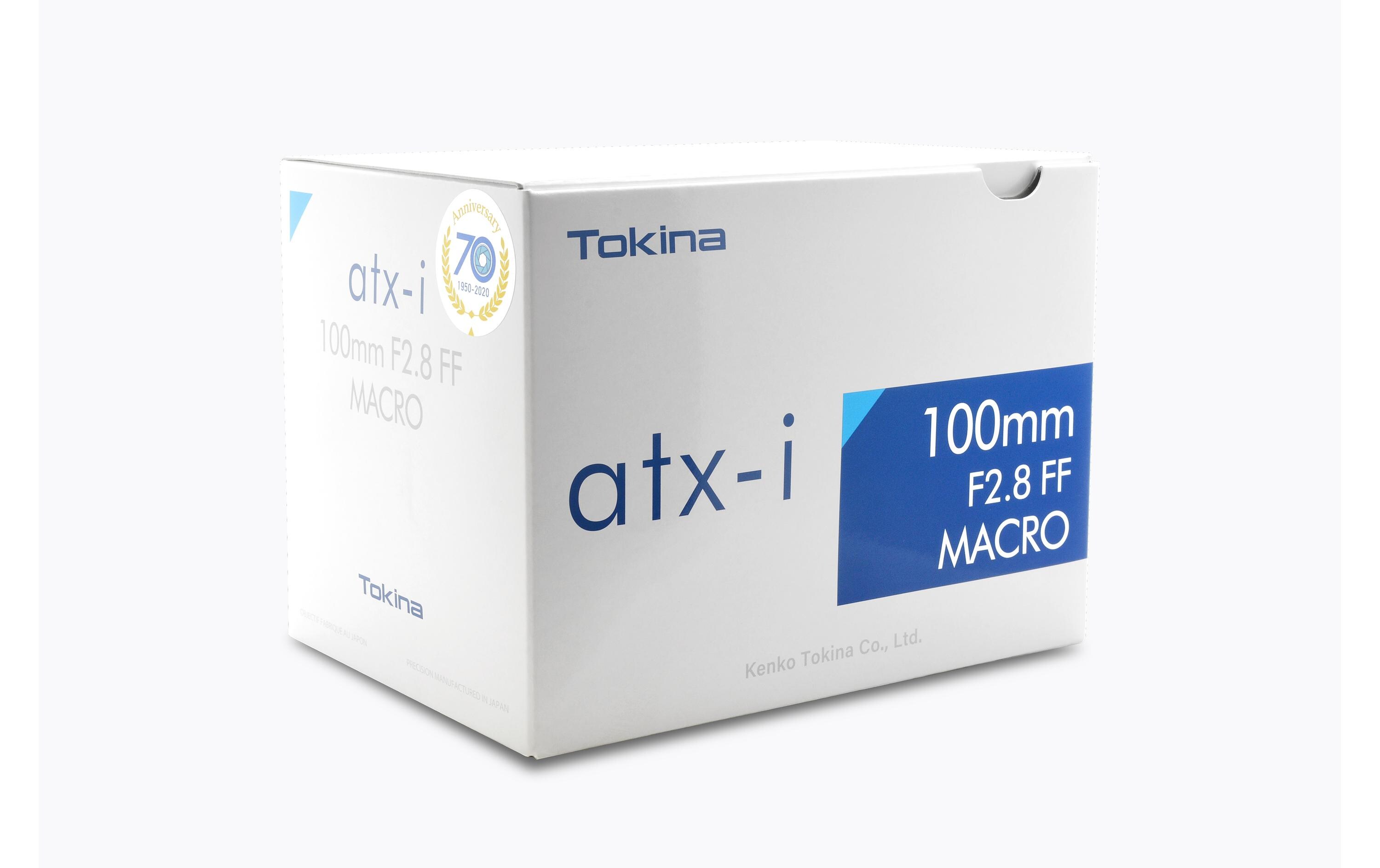 Festbrennweite atx-i 100 mm f/2.8 Macro Plus – Canon EF<br>Kompaktes Tele-Makroobjektiv mittlerer Grösse mit Autofokus