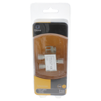 Q-Link coax F-splitter 2-weg/3F-connector