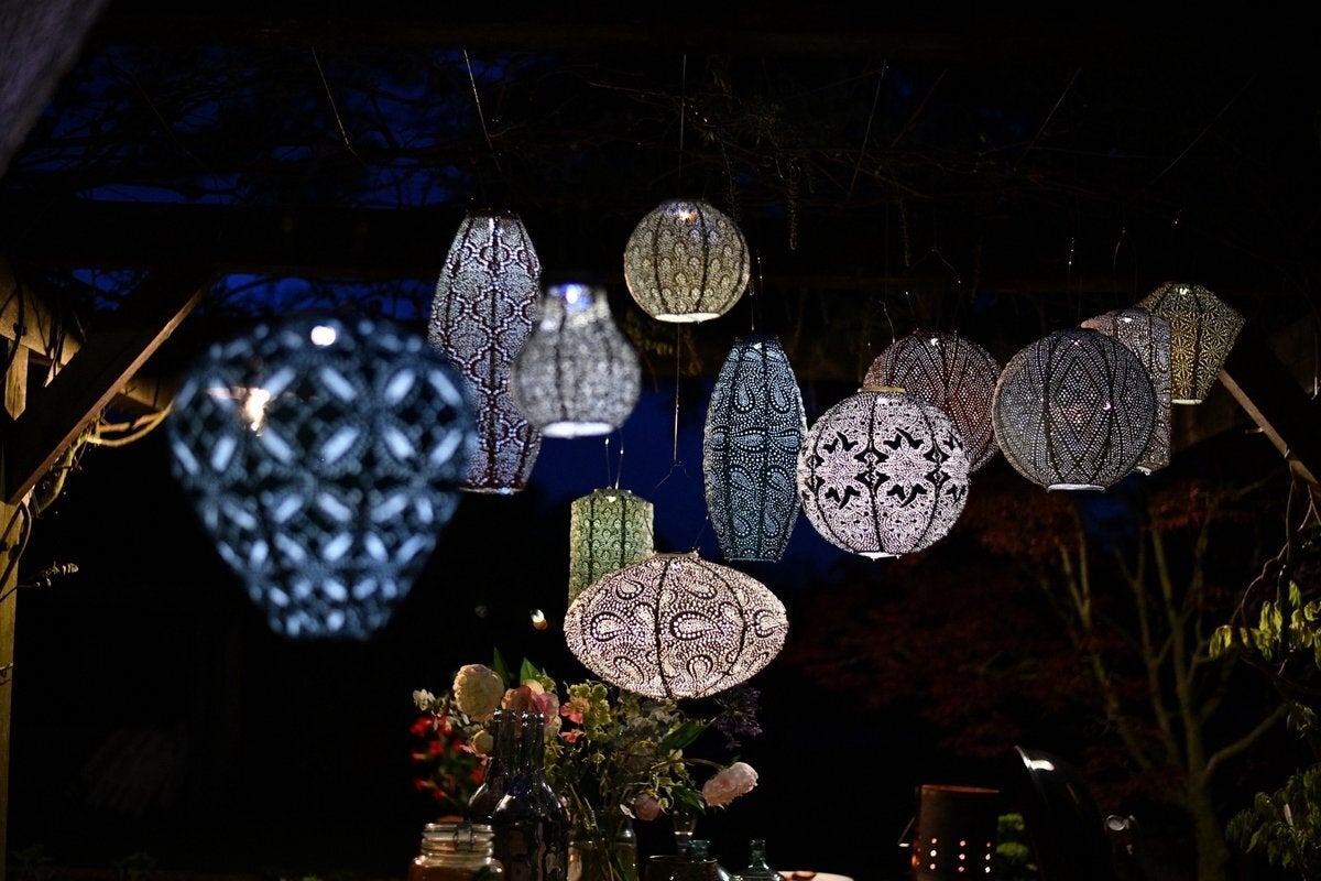 Lumiz solar lampion Ikat koper D 30 H 29 cm