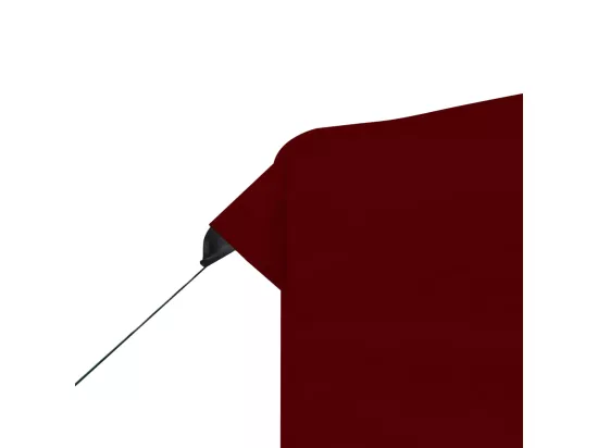 Tente de réception pliable avec parois Aluminium 3x3 m Bordeaux