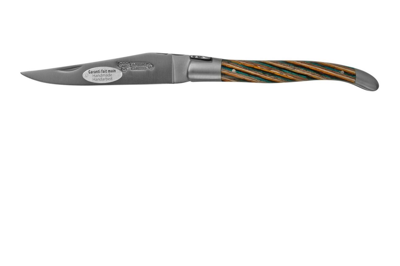 Laguiole en Aubrac Samba Brown L0212SAMIF bruin sambahout, mat, 12 cm