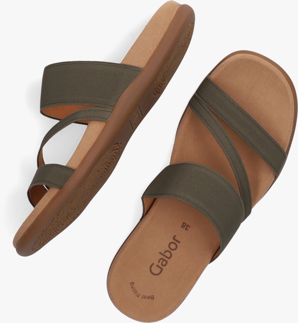 groene gabor slippers 702