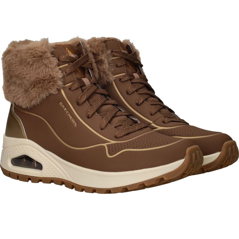 Skechers Uno Rugged Fall Shimmer Veterboots Bruin