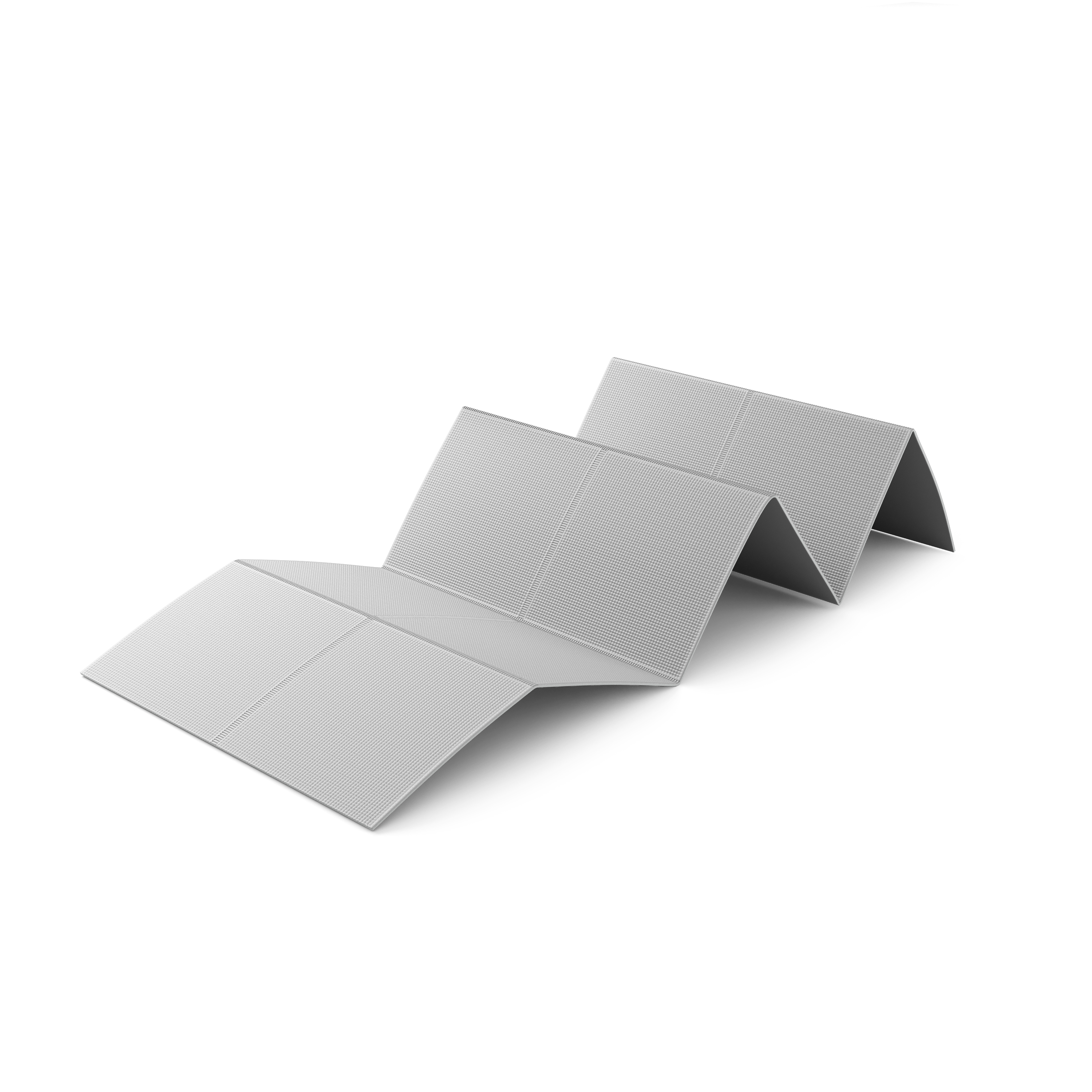 Yogamatte faltbar grau 173 x 61 x 0.4 cm