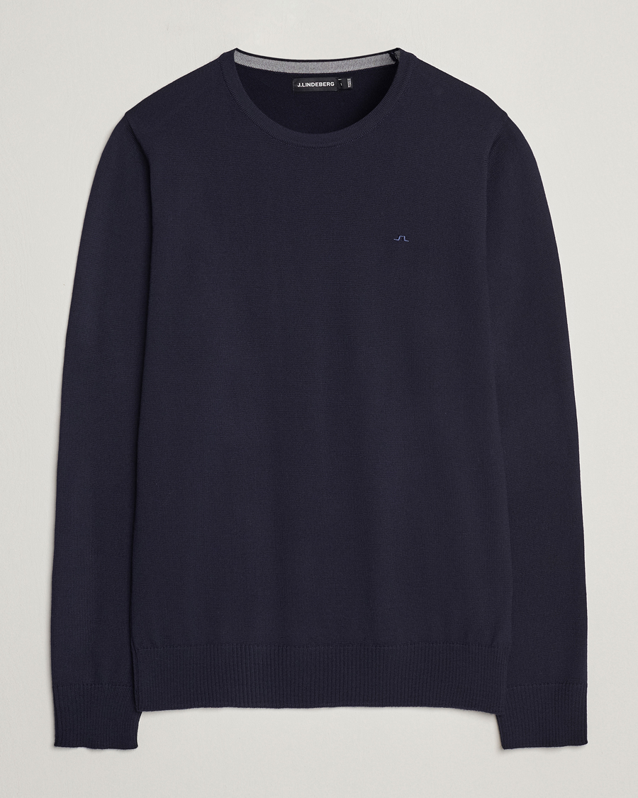 J.Lindeberg Lyle True Merino Crew Neck Pullover Navy