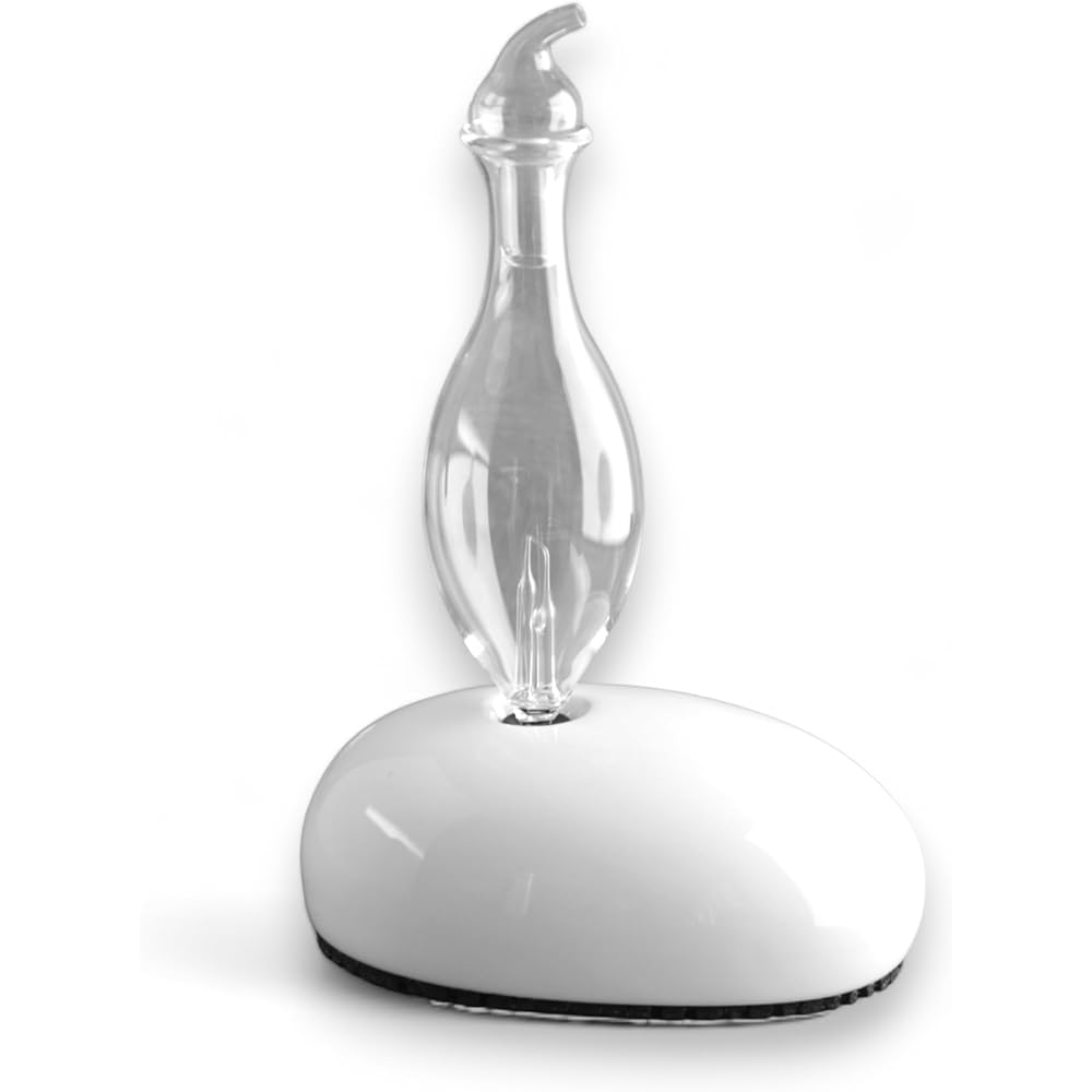 Zen’Arôme Diffuseur par Nébulisation Dan – Diffuseur d’Huiles Essentielles à Froid qui Conserve les Vertus des Huiles pour l’Aromathérapie – Nébulisateur En Céramique et en Verre – Puissance Ajustable : Hygiène et Santé