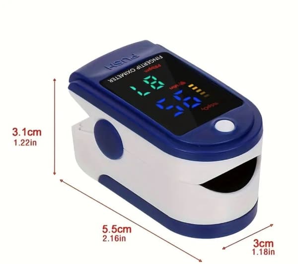 2 pakker  Oksymeter / Pulsmåler med OLED-skjerm