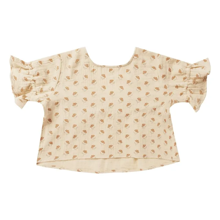 Rylee + Cru Blouse Francie à Fleurs | Blanc cassé