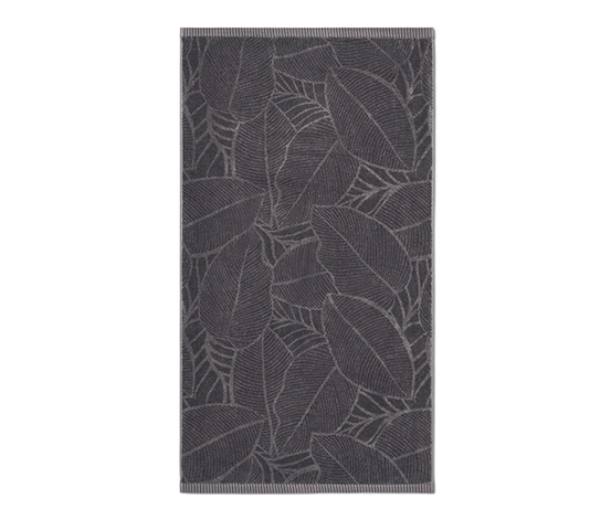 Jacquard-Badetuch, anthrazit