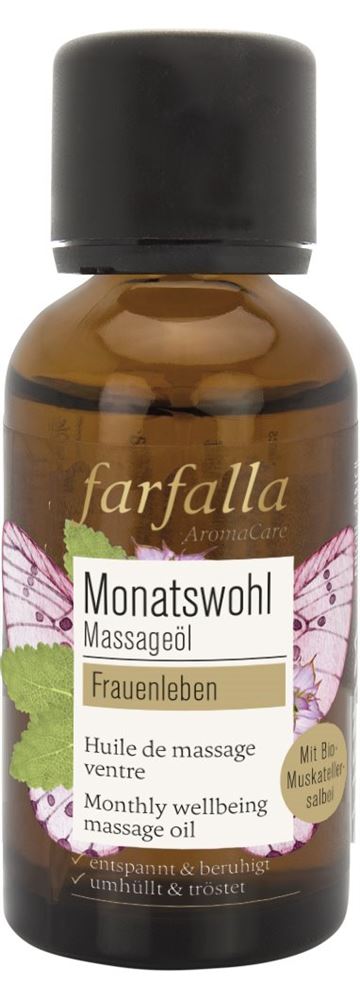 Farfalla Monatswohl Massageöl Frauenleben<br>30 ml, Öl, Muskatellersalbei