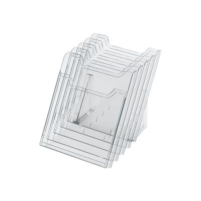 Exacompta - Présentoir 5 compartiments - A4 vertical - cristal