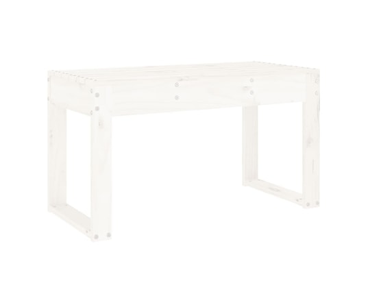VIDAXL - Banc de jardin blanc 80x38x45 cm bois massif de pin