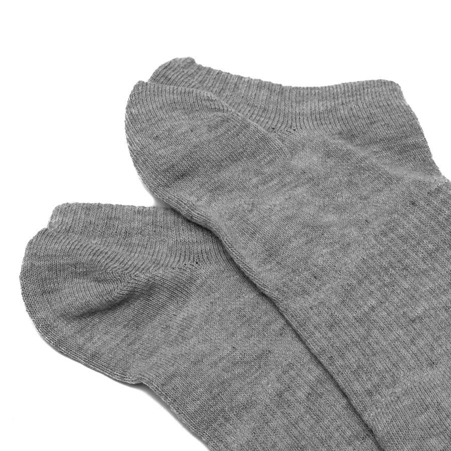 New Balance Chaussettes Flat Knit No-Show Pack de 3 - Gris