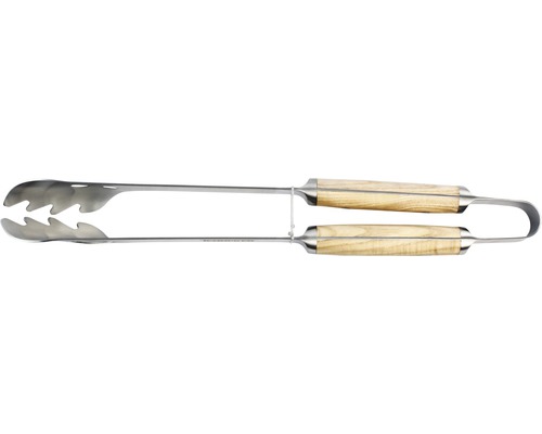 Tenneker® Grilltang, Grillspatel, Grillgerei, Keukentang, 47,3 x 6,5 cm, Roestvrij staal, Zilver