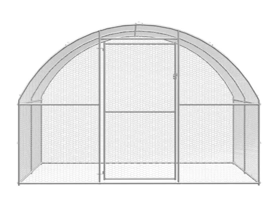 Poulailler d'extérieur 3x4x2 m Acier galvanisé