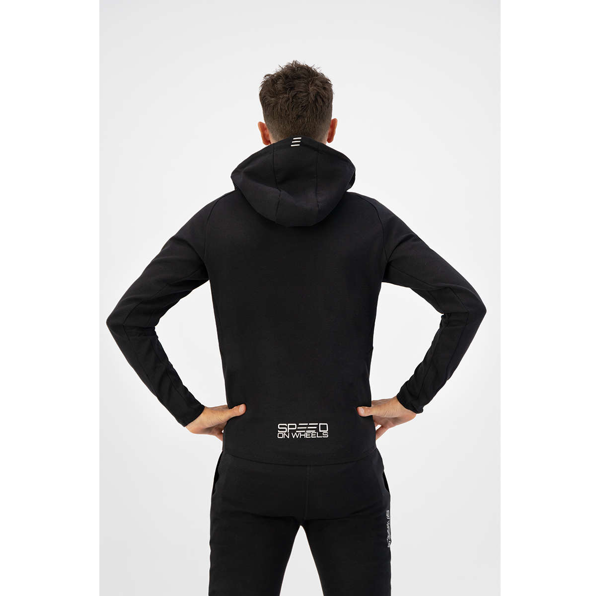 FUTURUM Tech Hoodie SPEED ON WHEELS "E" Black
