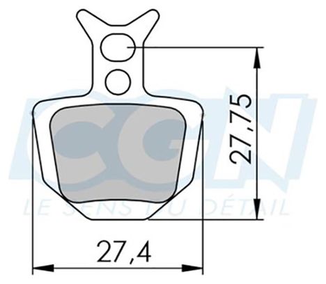 Plaquette frein vtt 13 clarks kevlar competition adapt. formula oro (pr)
