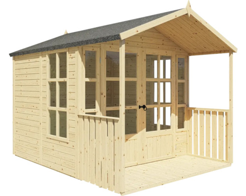 Bertilo Shed Arley tuinhuis met vloer, 214 x 305 cm, naturel