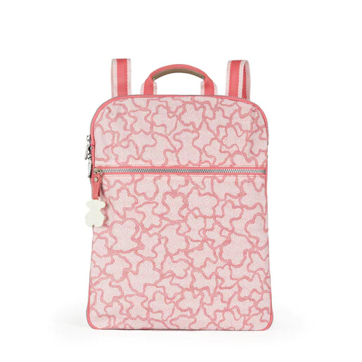 Mochila Kaos New Colors em Nylon na cor rosa