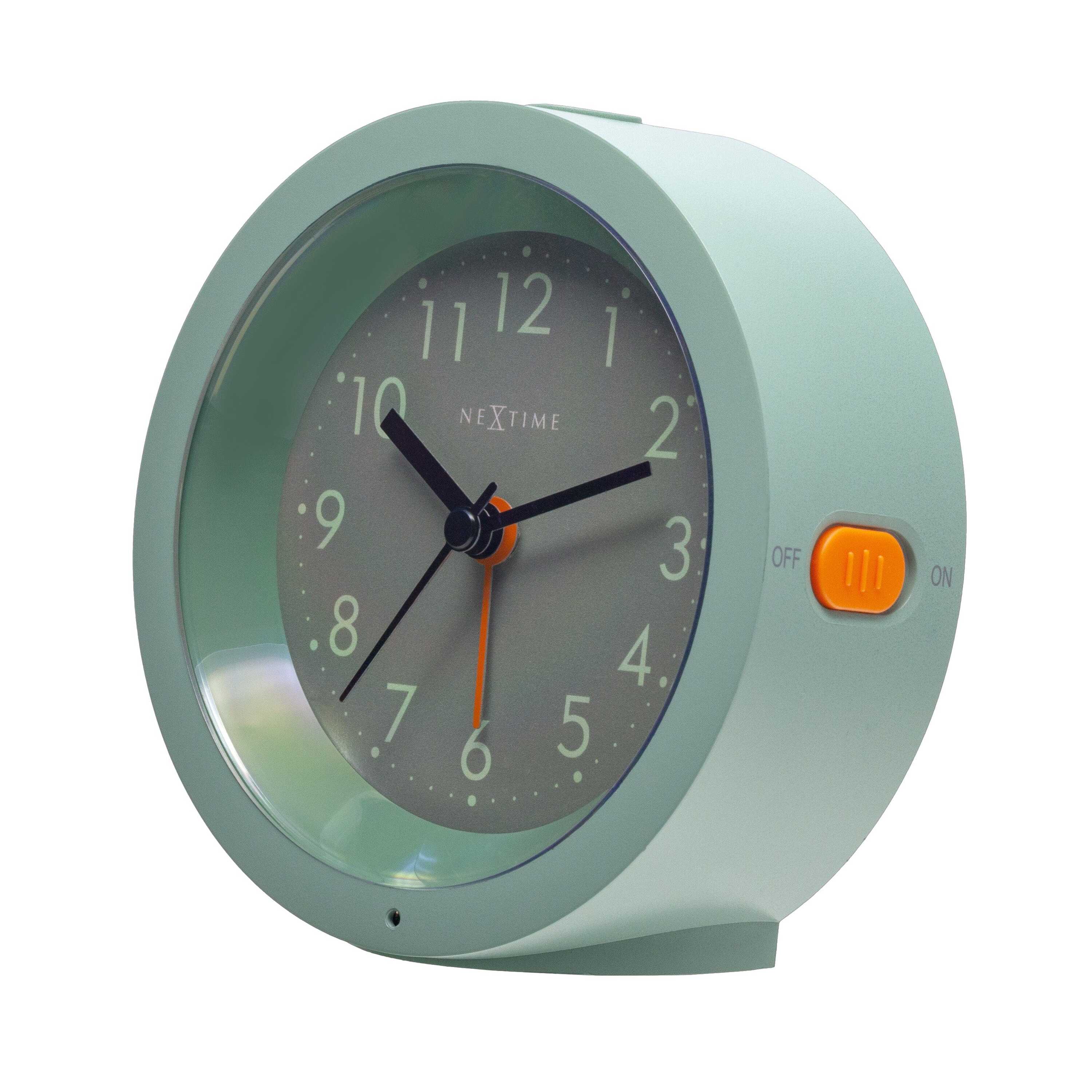 NeXtime - Tafelwekker Ã10,5 cm x 3,6 cm - Stil - Verlichte Wijzerplaat