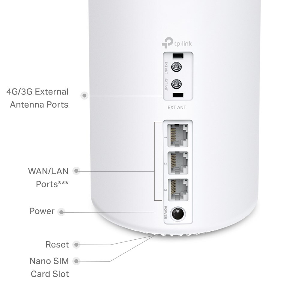 TP-link Deco X50-4G 4G+-ruter med modem AX3000