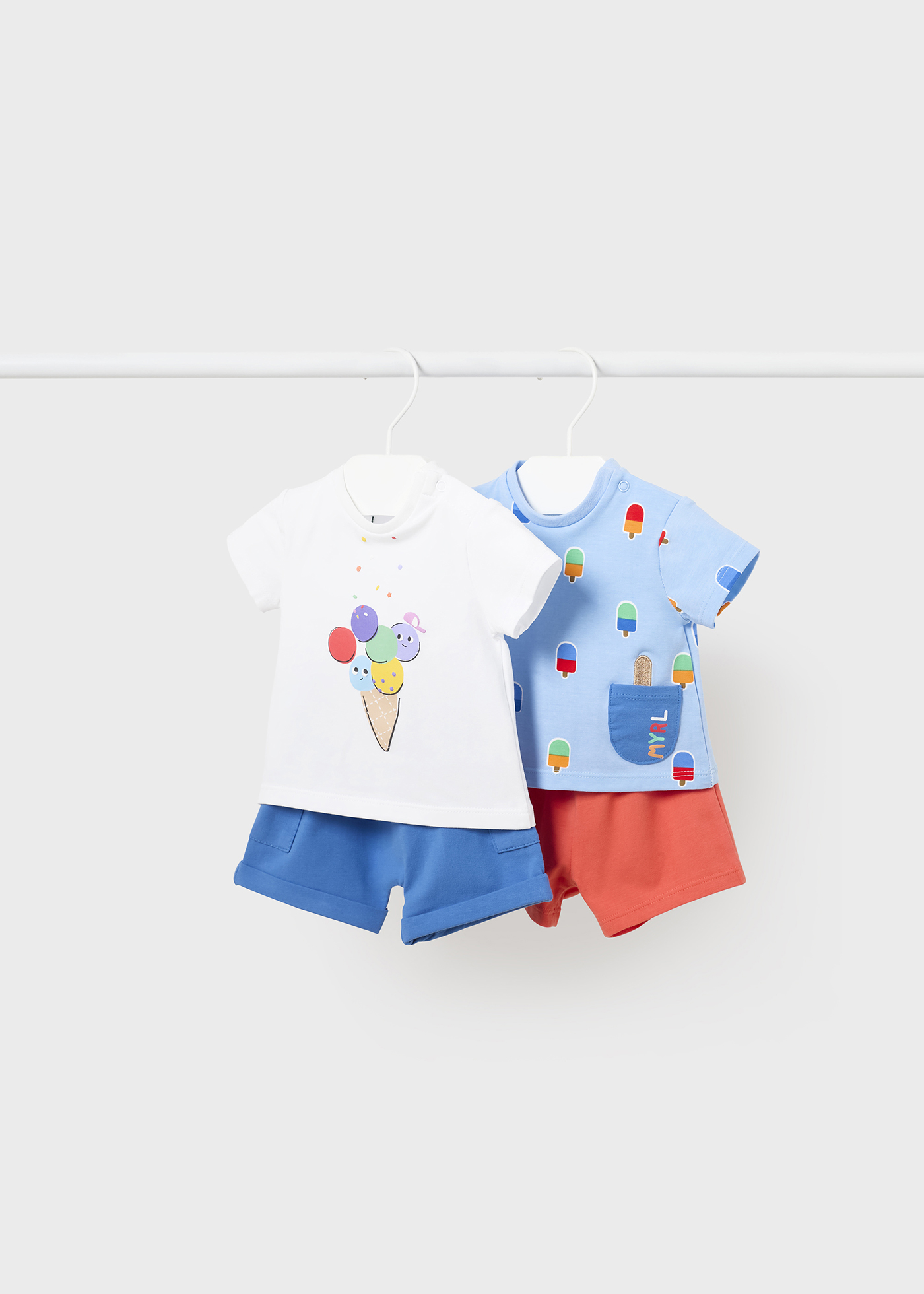 Conjunto de 4 peças Better Cotton para recém-nascidos, Crystal