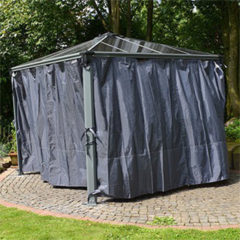 Palram - Canopia | Vorhangset für 3 - 4m Pavillons, anthrazit