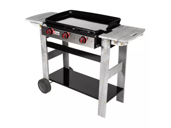 Plancha gaz 3 brûleurs San Sebastian - 61 x 38,5 cm - 8 kW