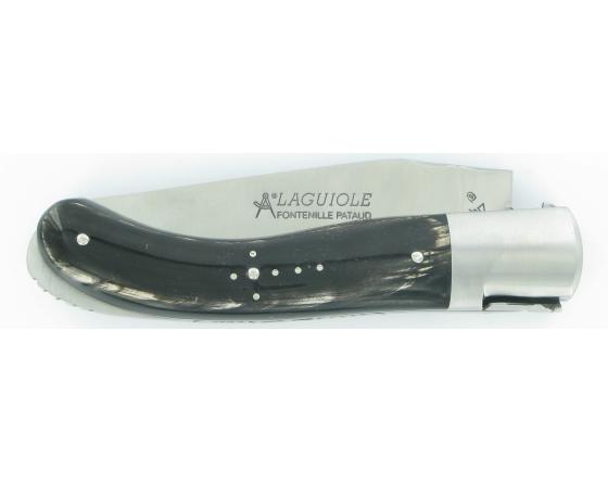 Laguiole Sport Buffle Acier 14C28 Couteau de Poche - Laguiole par Fontenille Pataud