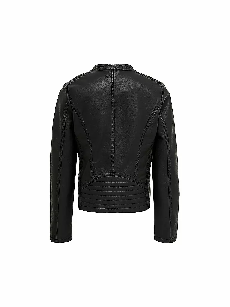 ONLY Mädchen Bikerjacke in Lederoptik KONFREYA schwarz
