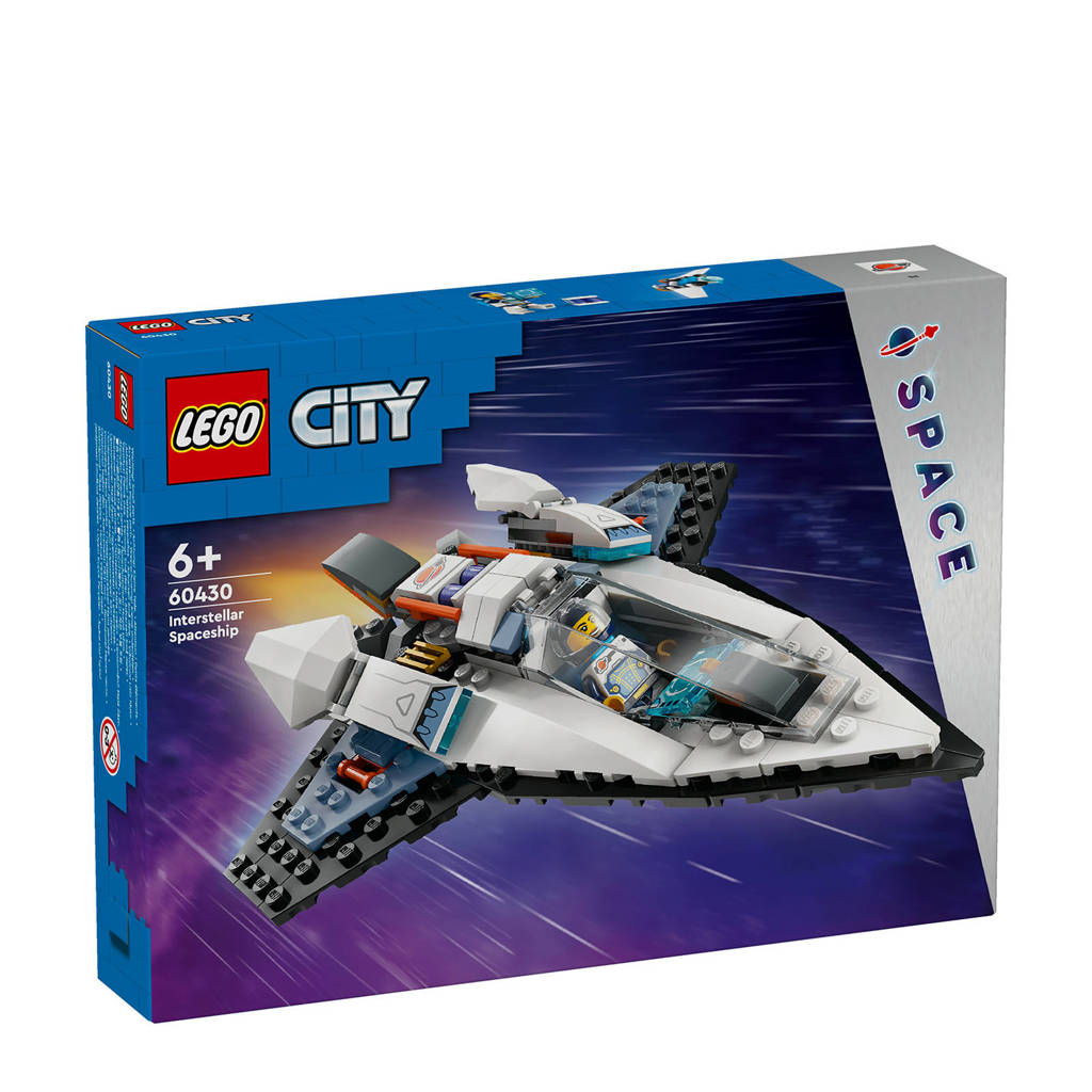 Snel in elkaar te steken en leuk voor kinderenInterstellair ruimteschip Ruimte Speelgoed Set met Astronaut Minifiguur 60430