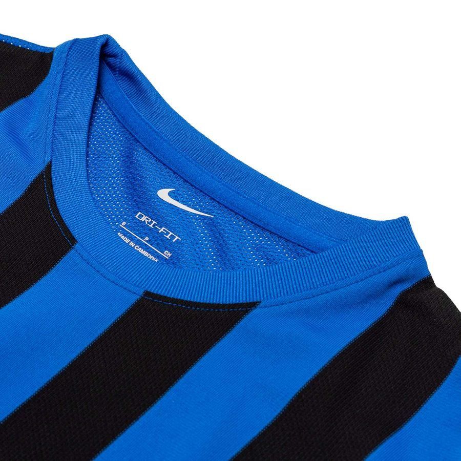 Nike Maillot Dri-FIT Striped Division IV - Bleu/Noir/Blanc Femme