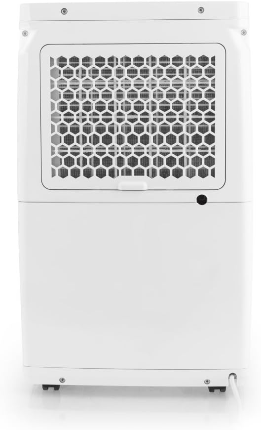 TROTEC Luftentfeuchter elektrisch TTK 53 E – Leistung 16 L/Tag – Fläche 31 m² / 78 m³ – mit Autoabschaltung – für Wohnung und Schlafzimmer