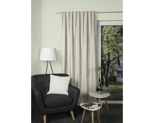 Thermisch gordijn met universele tape Jeanny beige 135 x 245 cm