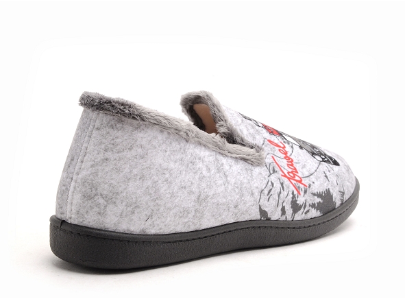 Plumaflex roal chaussons homme r12228 gris