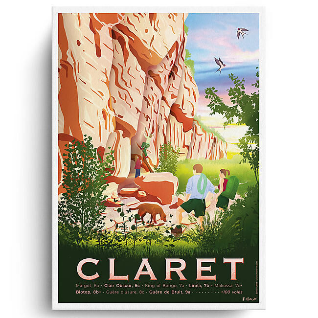 CLARET AFFICHE A3 VINTAGE
