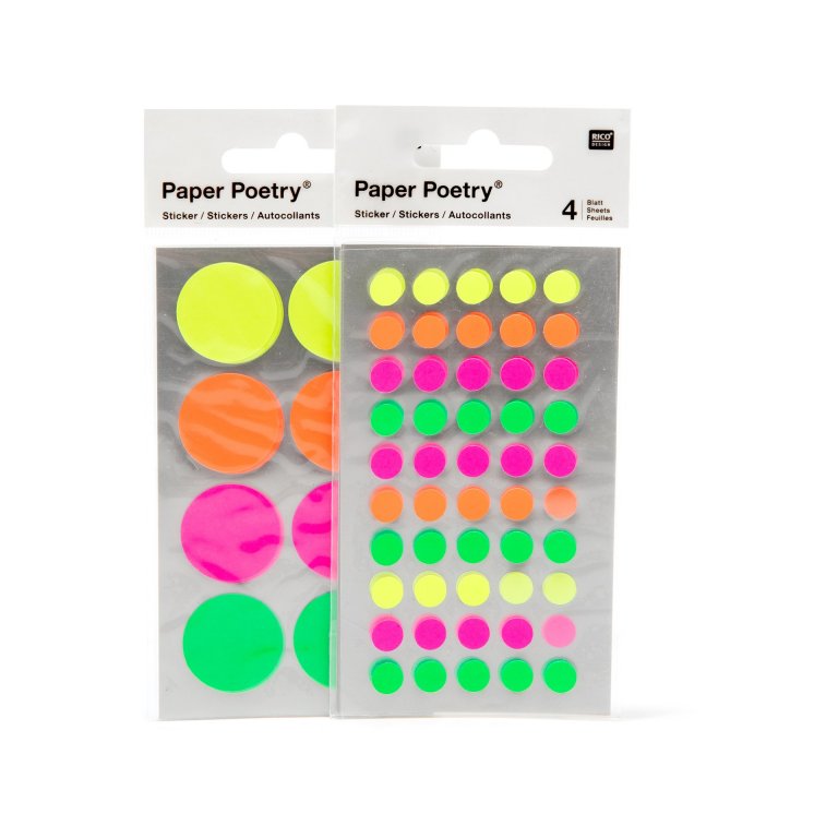 Sticker Paper Poetry Punkte