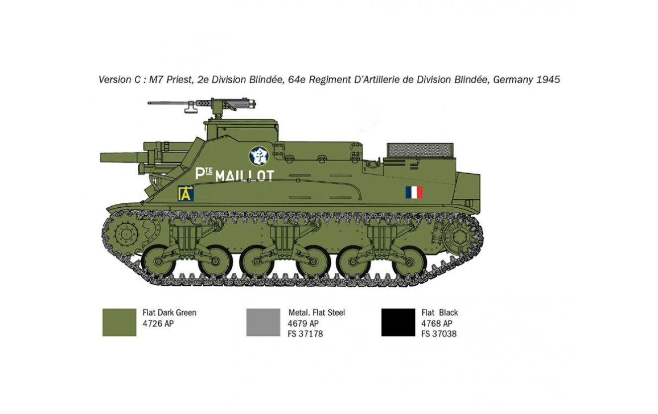 Bausatz US M-7 Priest Howitzer S 1:35Panzer Haubitze Modellbausatz