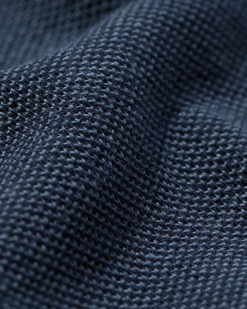 polo homme piqué bleu foncé