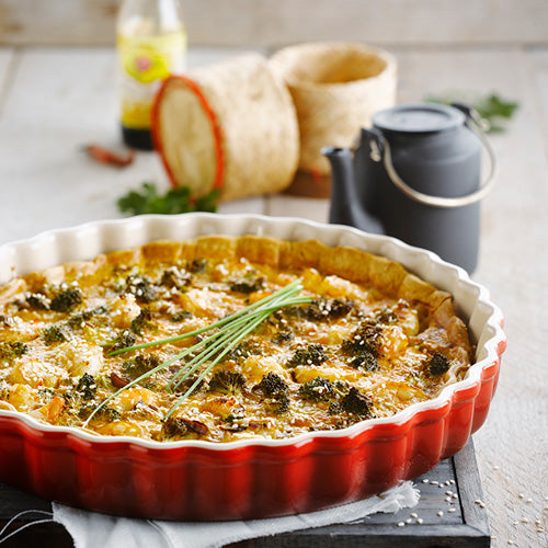 Le Creuset Heritage Taartvorm Ã 28 cm - Kersenrood