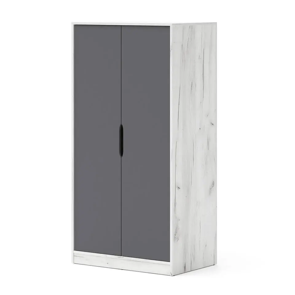 Functionele kledingkast Samoa-Fuji 165 cm craft wit / grafiet