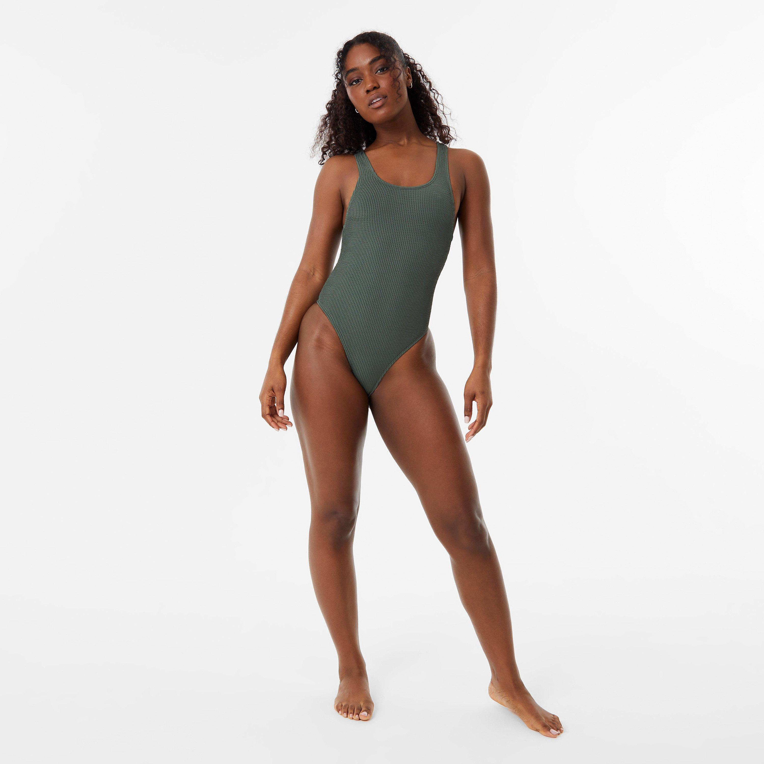 Jack Wills JW Scoop Back Crinkle Swimsuit
