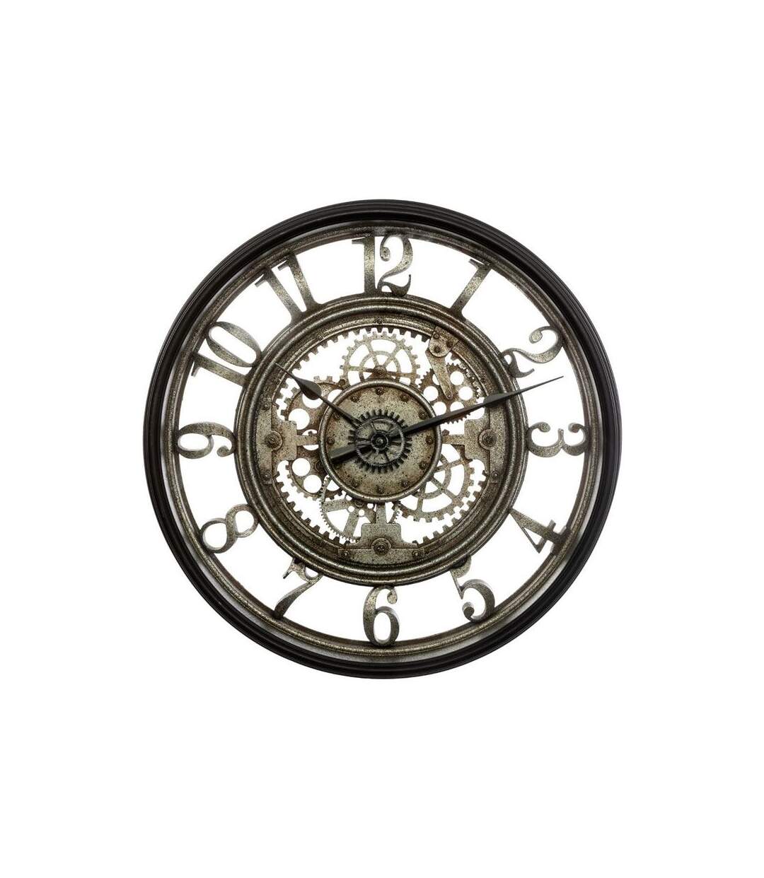 Pendule Murale Mécanique Vintage 50cm Gris