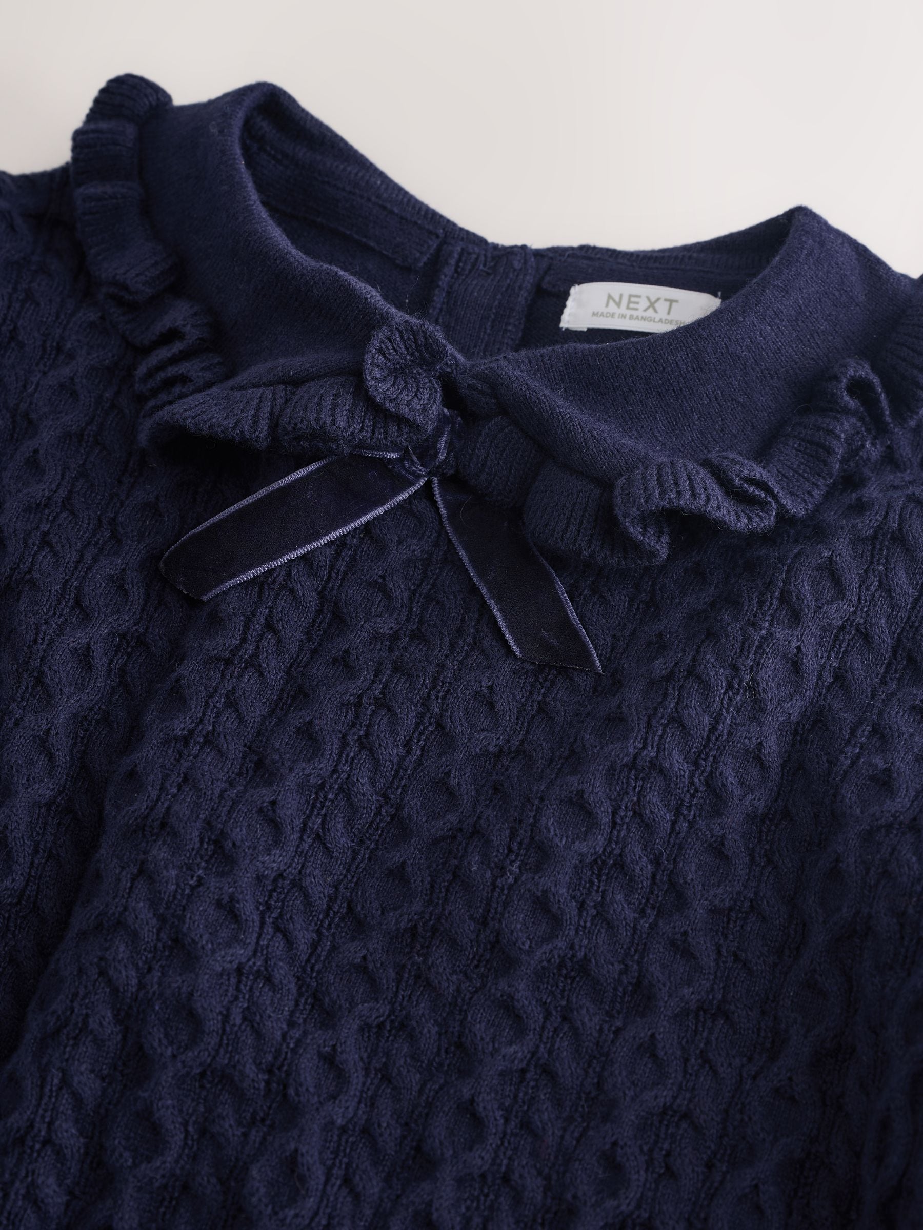 Marineblauw - Cashmere Blend Jumper (3mths-7yrs)