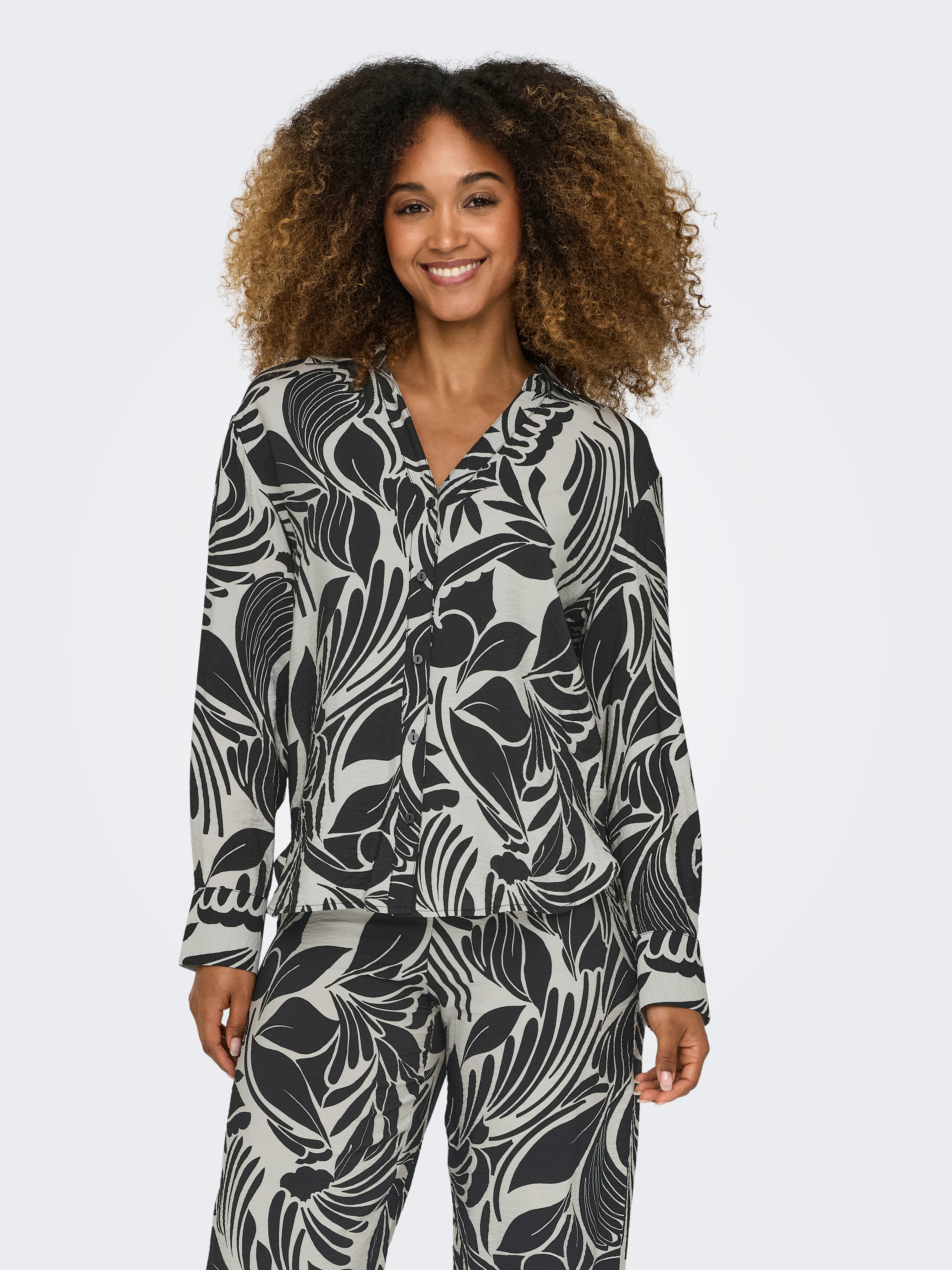 JDYNOA Hemd Whitecap Gray
