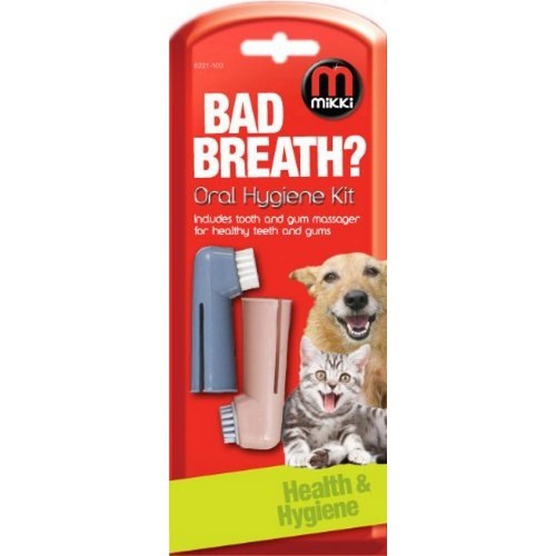 Kit de higiene dental para seu animal de estimação, com aroma natural.