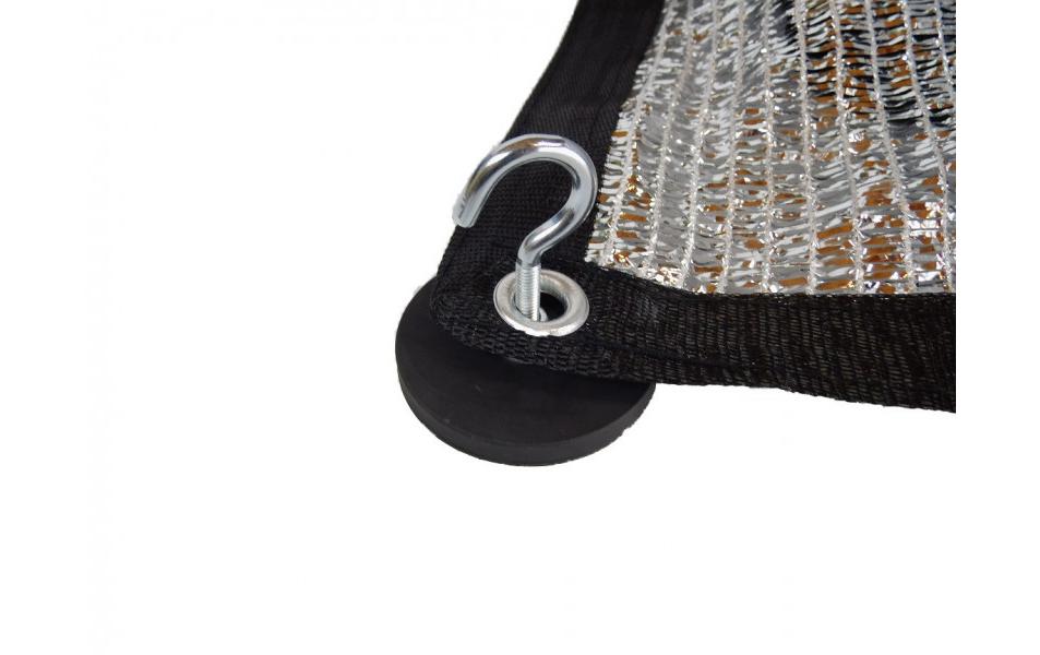 Magnet zu Schattennetz, 4 StückHaltemagnet mit Haken