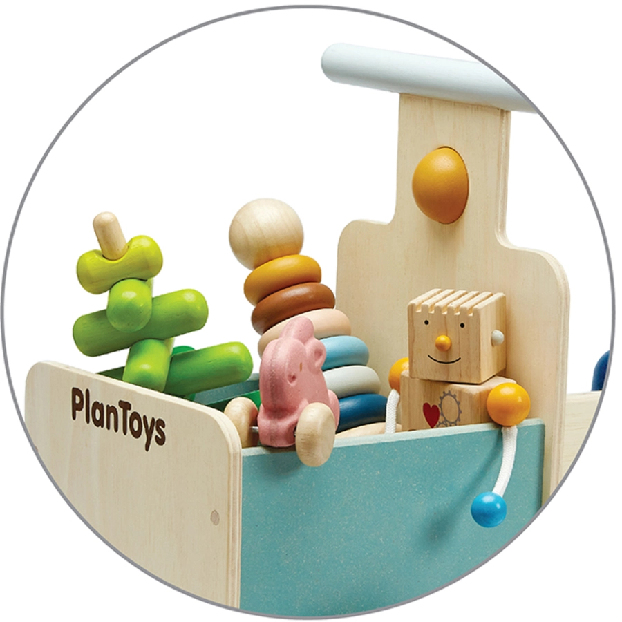 PlanToys Rutscher mit Lieferkorb Orchard