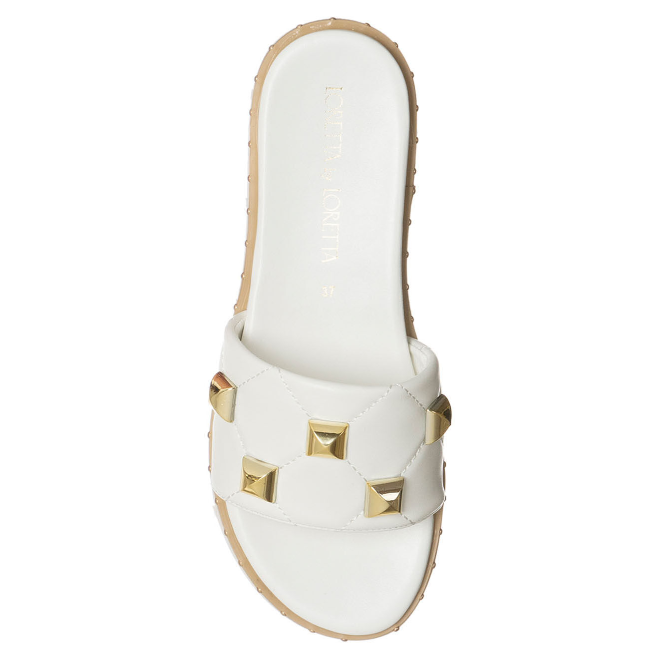 Loretta by Loretta Mules Plateforme Emy blanches