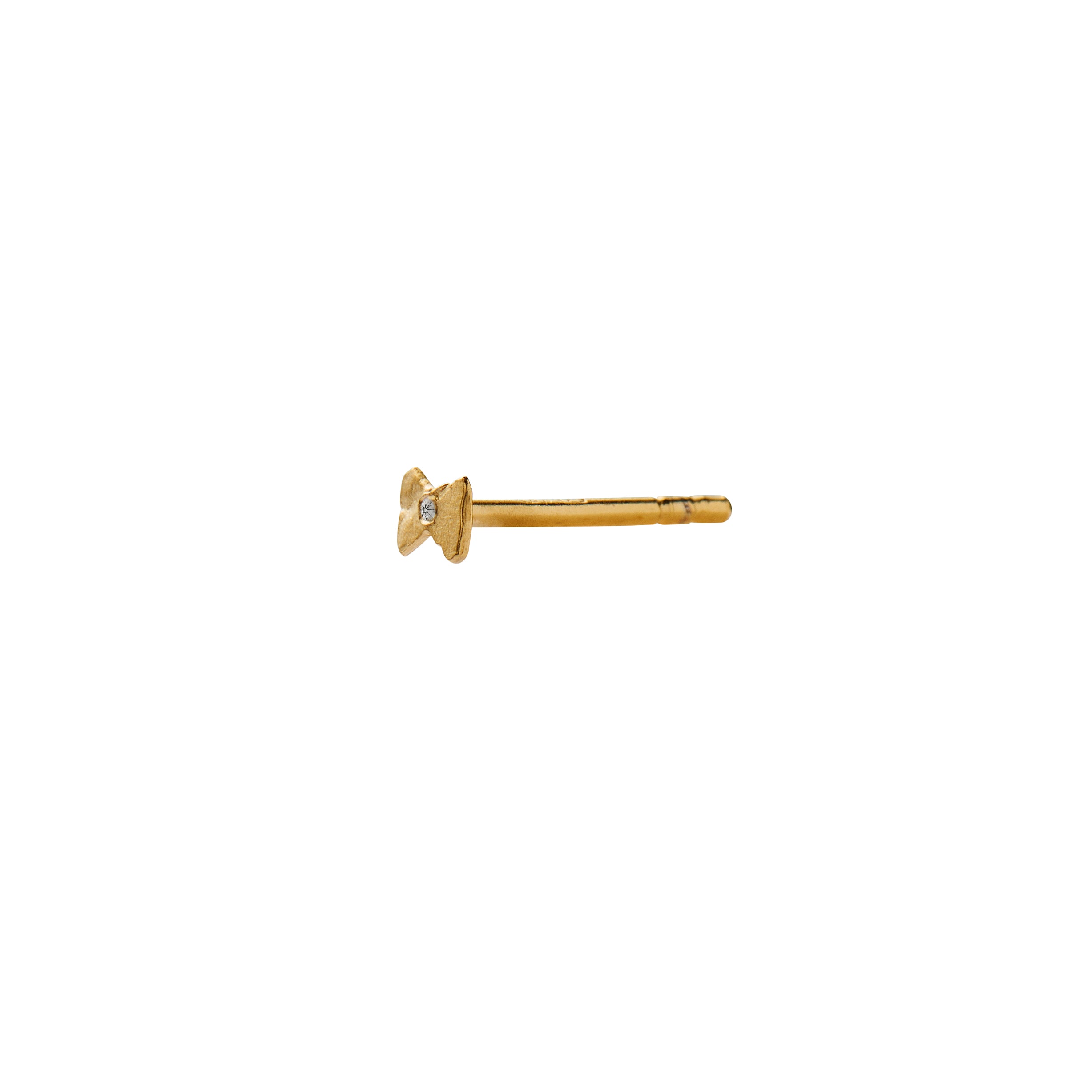STINE A Jewelry  Tres Petit Bow ørestik - forgyldt